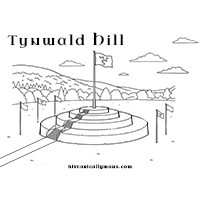 Tynwald Hill colouring sheet