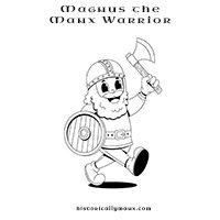 Manx Warrior colouring sheet