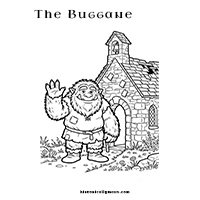 Buggane colouring sheet