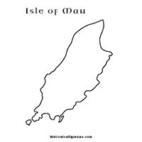 Isle of Man Map colouring sheet
