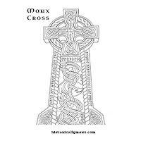 Manx Cross colouring sheet