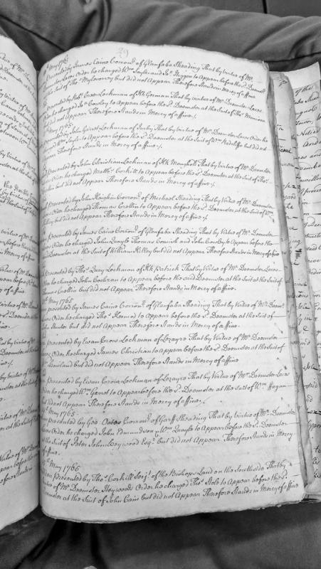 Court presentments of failures to appear before Deemster, May 1765
