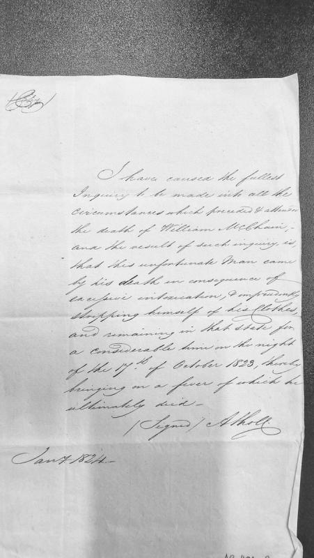 Death inquiry conclusion: William McChain died from intoxication and exposure