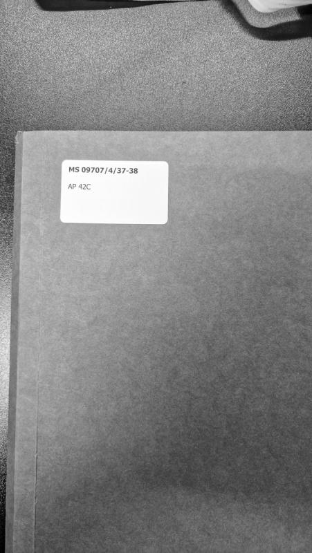 Archive reference document with minimal identifying information