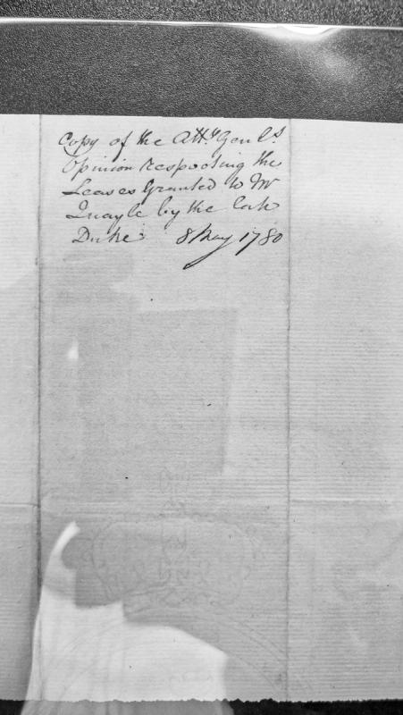 Attorney General's Opinion on Leases Granted to Mr Quayle by the late Duke