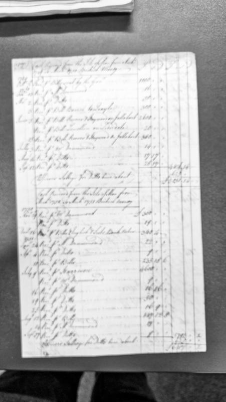 Cash received from Isle of Man, Michaelmas 1749-1751, in British money