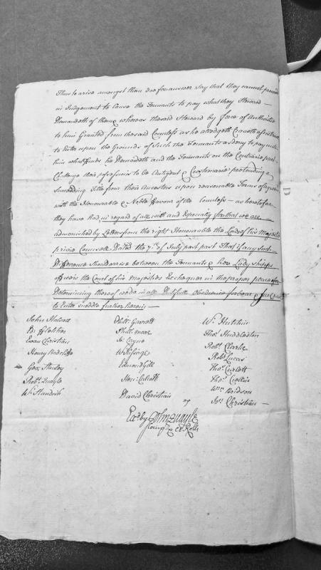 Court presentment regarding tenant disputes with Countess's Steward over payments and land possession