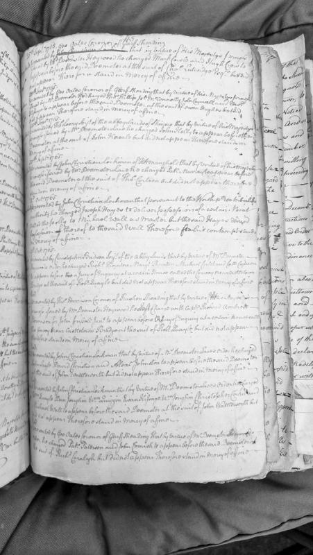 Court presentments of non-appearances before Deemster, September–October 1765
