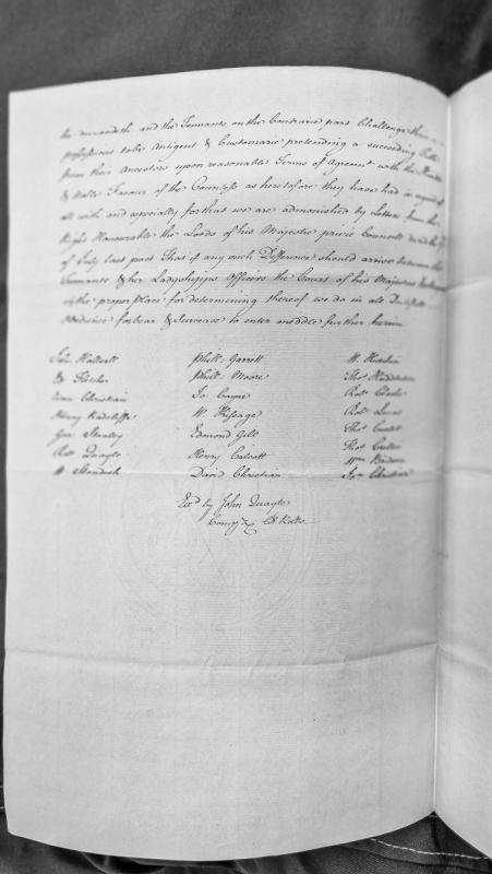 Court presentment regarding disputed tenant possessions and deference to Privy Council authority