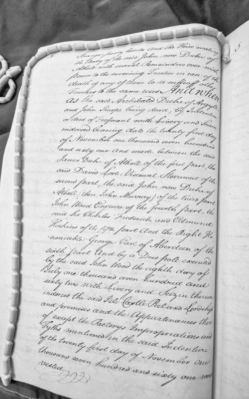 Deed of Feofment concerning Isle of Man property and succession rights